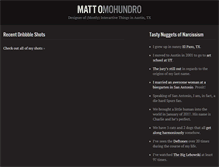 Tablet Screenshot of mattomohundro.com